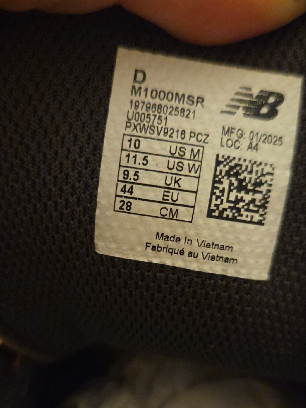 Red NEW BALANCE 1000 MSR ...RARE!! - Picture 5 of 11